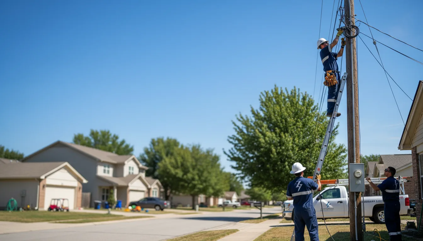 Residential electrician providing installation services in Keysville, GA